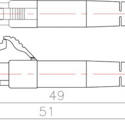 LC Unibody Connector 2.0mm